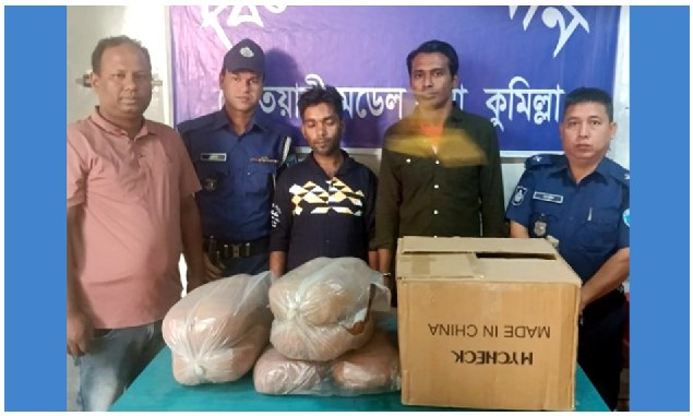 কুমিল্লায় ১২ কেজি গাঁজাসহ ২ মাদক ব্যবসায়ী গ্রেফতার